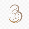 Birth With Doula logo: a mother gently cradling her baby